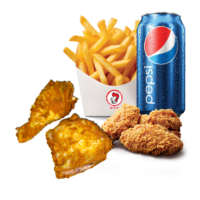 Variety Box (2 Pcs Chicken, 3 Spicy Wings)